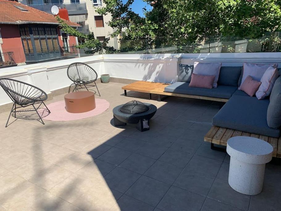 Ferienwohnung Atico Con Preciosa Terraza En Algorta Getxo Exterior foto